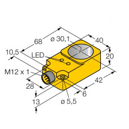BI30R-Q20-AP6X2-H1141 | 1407500 датчик индуктивный кольцевой